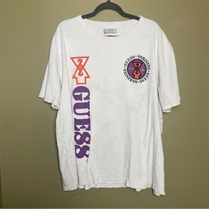 Guess x 88 Rising Head In The Clouds Dragon white cotton Tee Shirt XXL
